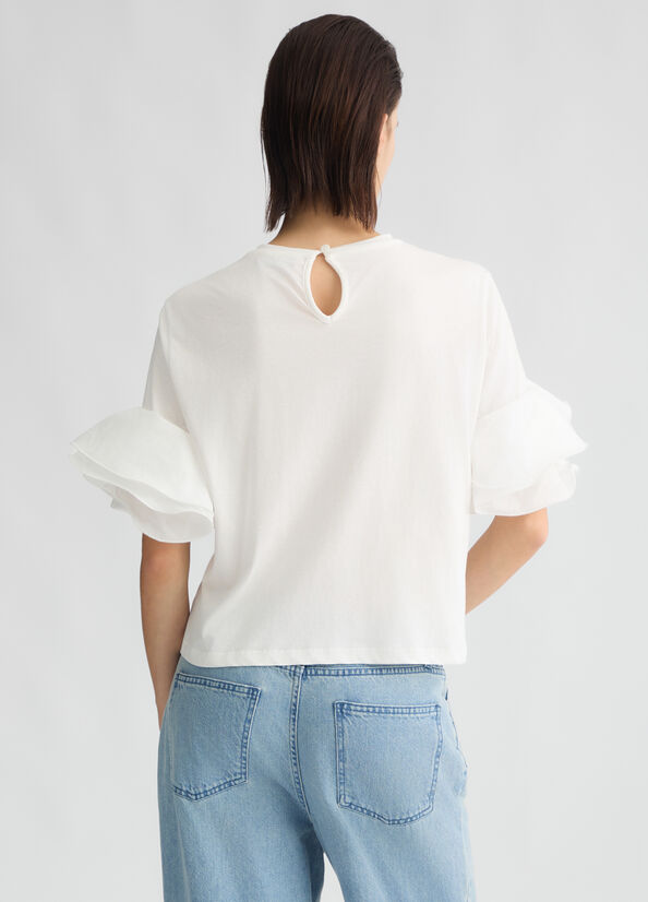 T SHIRT MANCHE FROUFROU CA5006 By LIU JO