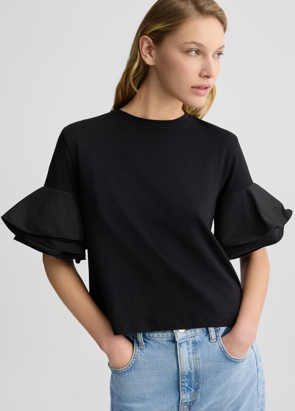 T SHIRT MANCHE FROUFROU CA5006 By LIU JO