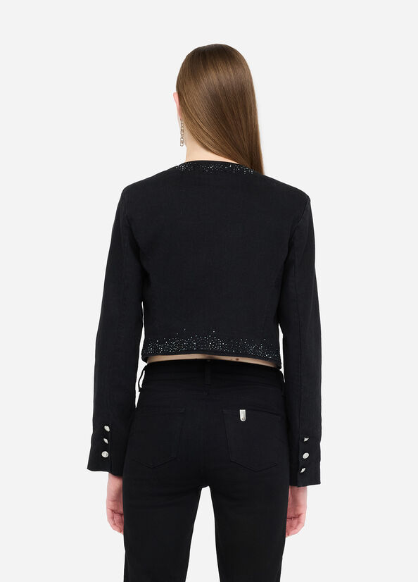VESTE COURTE STRASS UF5124 By LIU JO