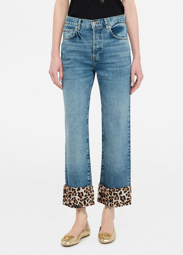 JEAN REVERS LEOPARD UF5186 By LIU JO