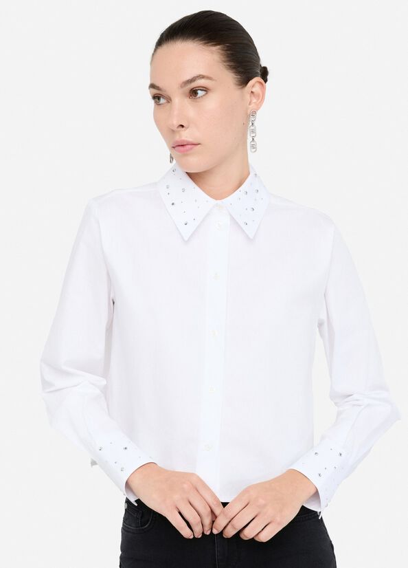 CHEMISE COL STRASS CF5354T By LIU JO