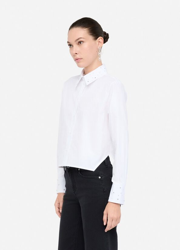 CHEMISE COL STRASS CF5354T By LIU JO