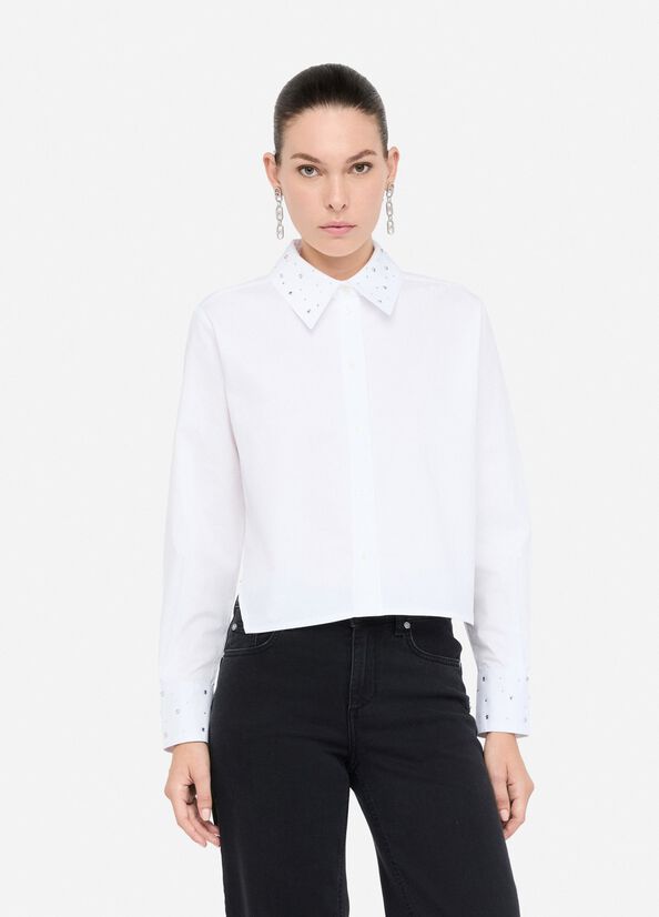 CHEMISE COL STRASS CF5354T By LIU JO