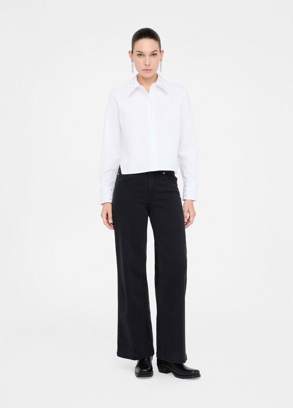 CHEMISE COL STRASS CF5354T By LIU JO