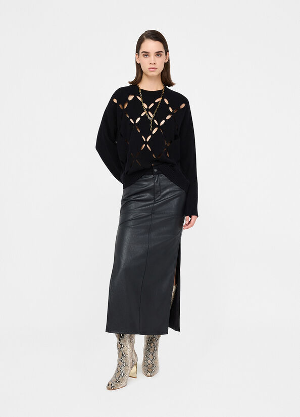 PULL AJOURE + DEBARDEUR MF5039 By LIU JO