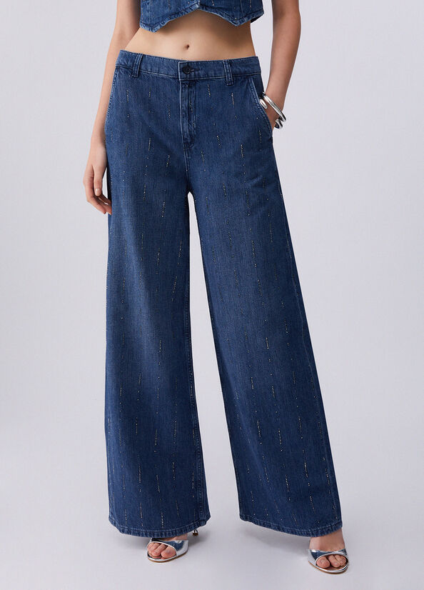 JEAN LARGE STRASS UA6108 By LIU JO - impulsion-boutique