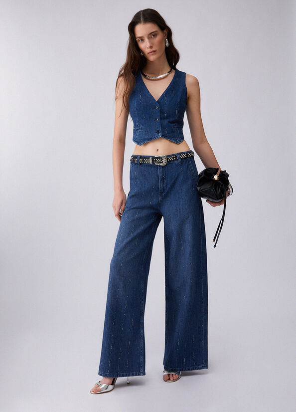 JEAN LARGE STRASS UA6108 By LIU JO - impulsion-boutique
