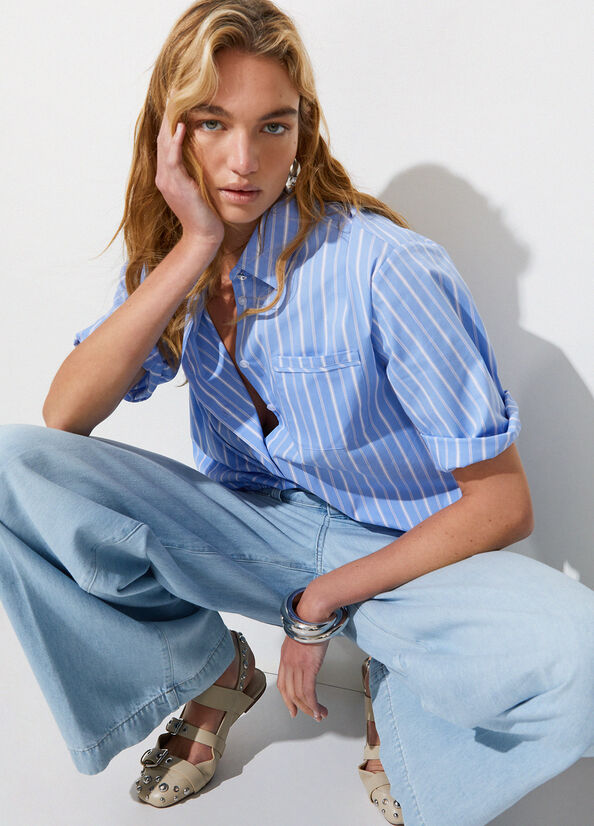 CHEMISE MANCHE COURTE WA6417 By LIU JO - impulsion-boutique
