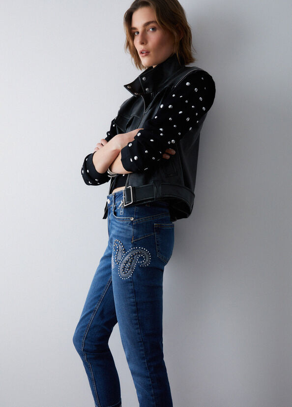 JEAN SLIM STRASS POCHE UA6001D By LIU JO - impulsion-boutique