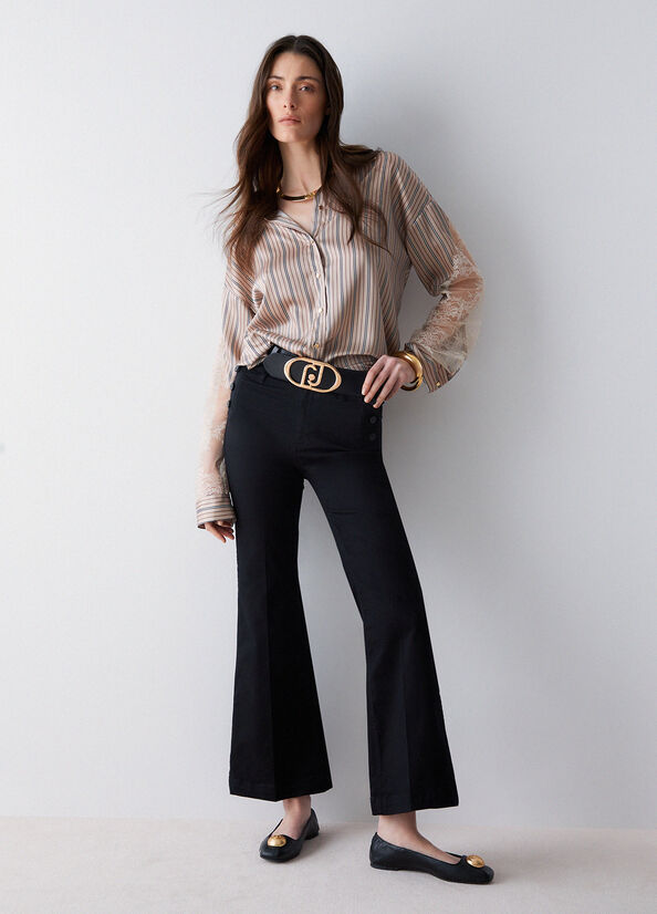 PANTALON EN TOILE WA6403 By LIU JO - impulsion-boutique