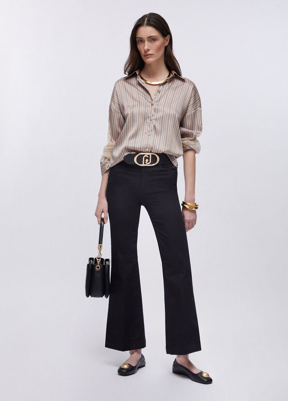 PANTALON EN TOILE WA6403 By LIU JO - impulsion-boutique