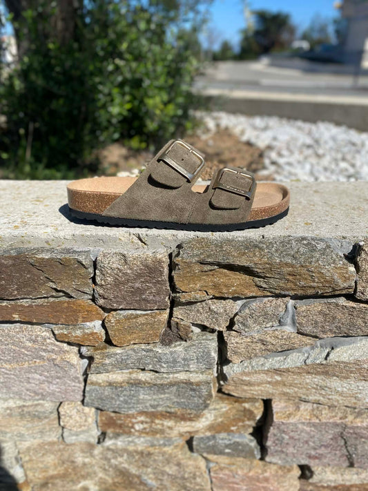 MULE DEUX BRIDES DAIM 27543 By TAMARIS