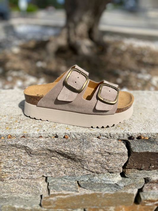 MULE DEUX BRIDES COMPENSEE LUCIE By SCHOLL