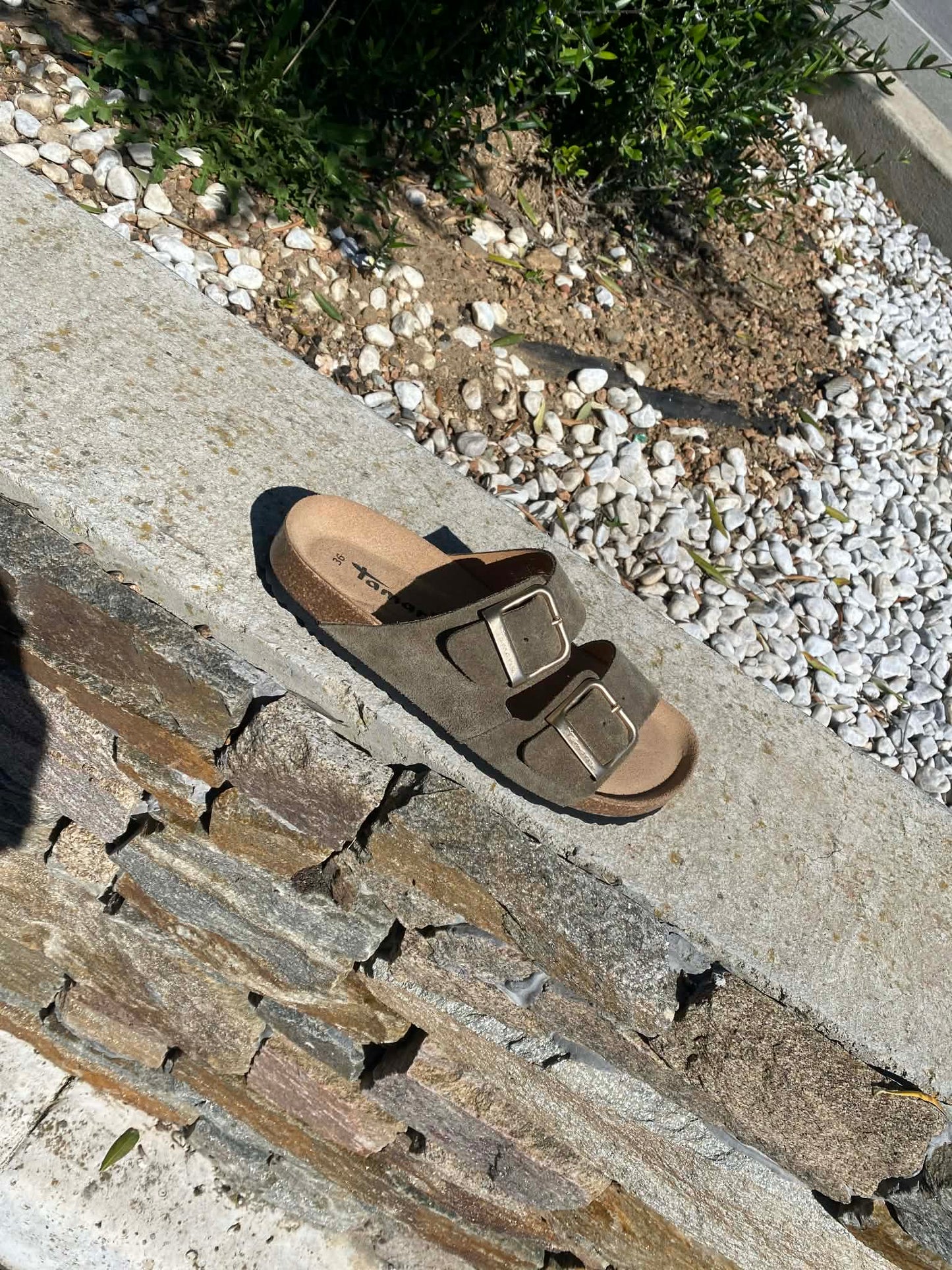 MULE DEUX BRIDES DAIM 27543 By TAMARIS