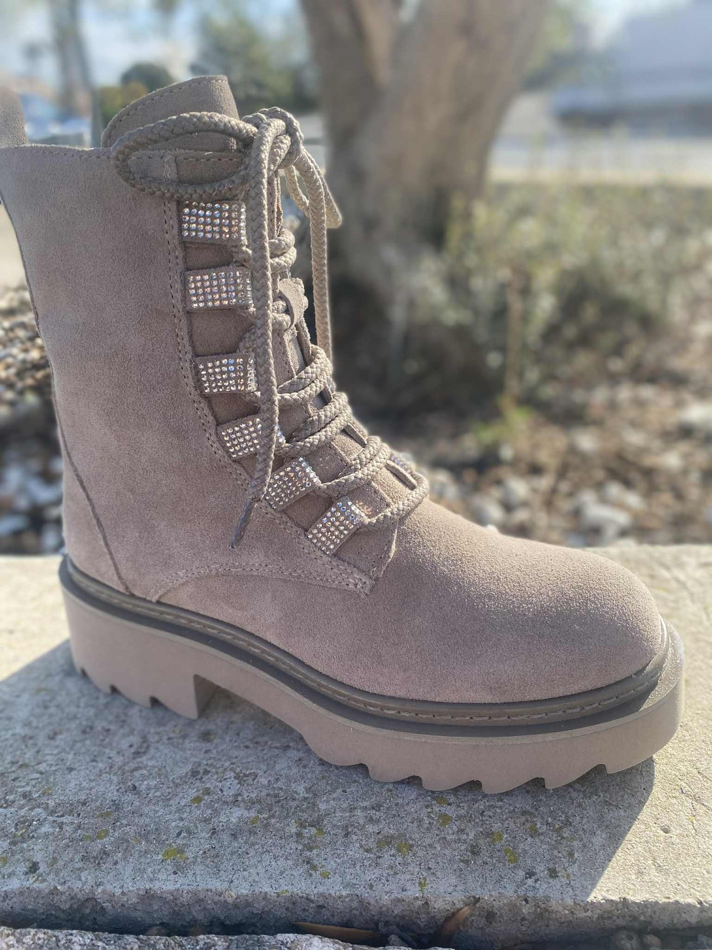 BOTTINE LACET STRASS SF2536S By TOSCABLU