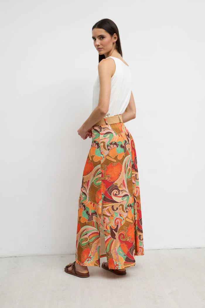 JUPE CEINTURE LONGUE ANIS By TINTA