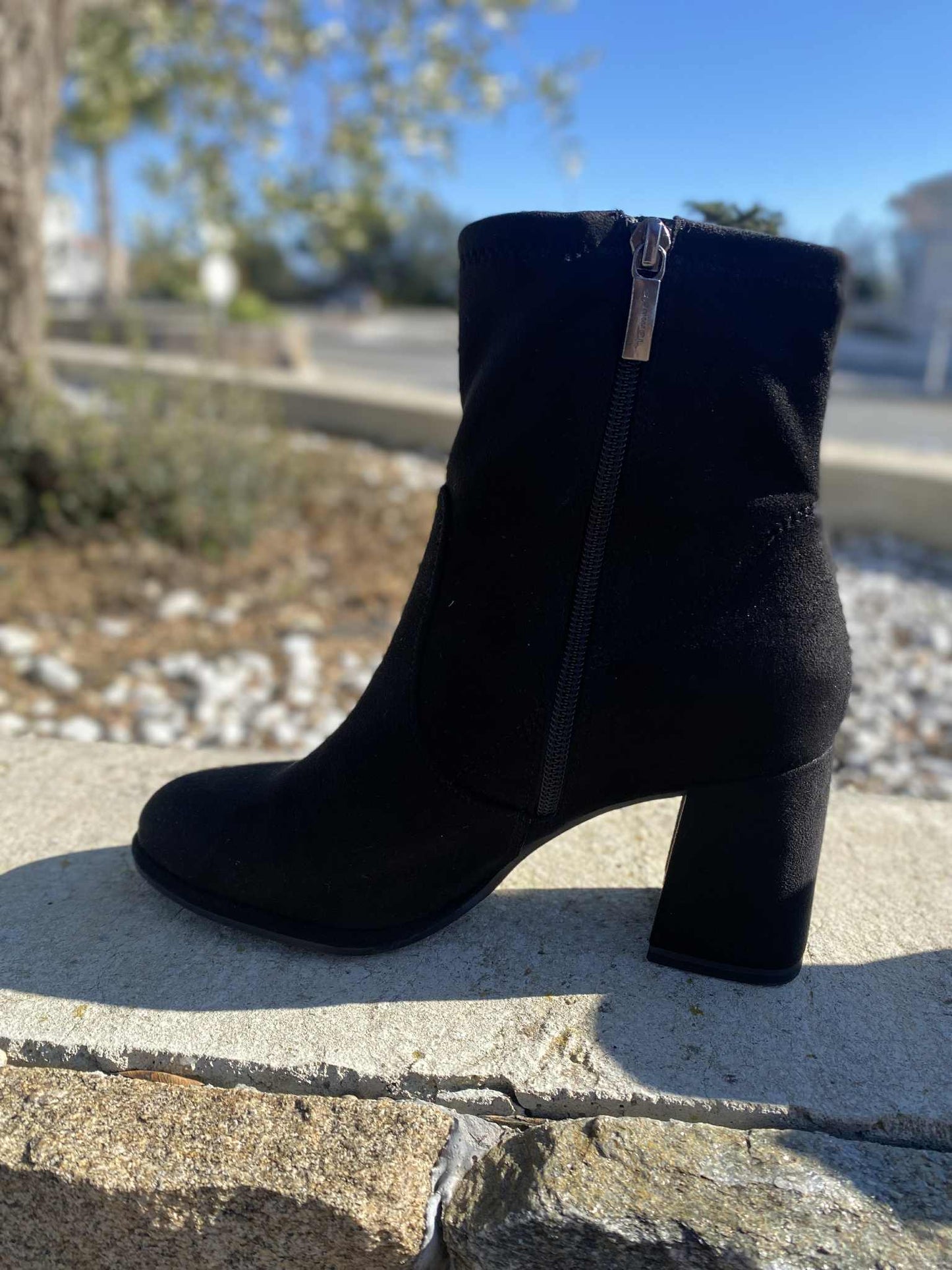 BOTTINE TALON CARRE DAIM 25057H By TAMARIS