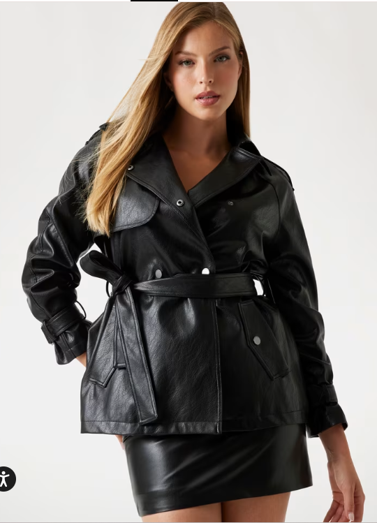 TRENCH SIMILI CUIR W5BL88 By GUESS