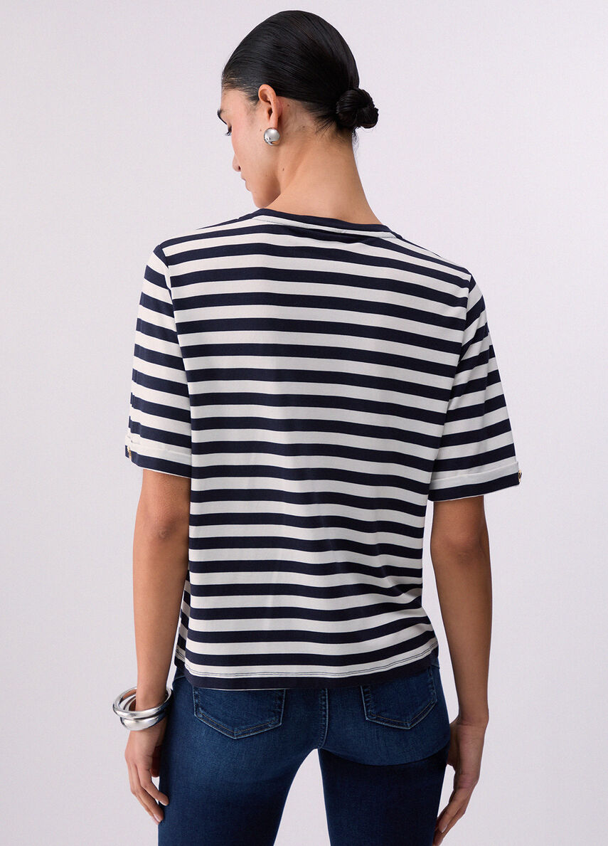 TEE SHIRT COL V TA6206 By LIU JO SPORT