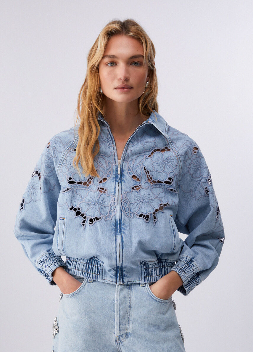 VESTE EN JEAN BRODERIE UA6227 By LIU JO