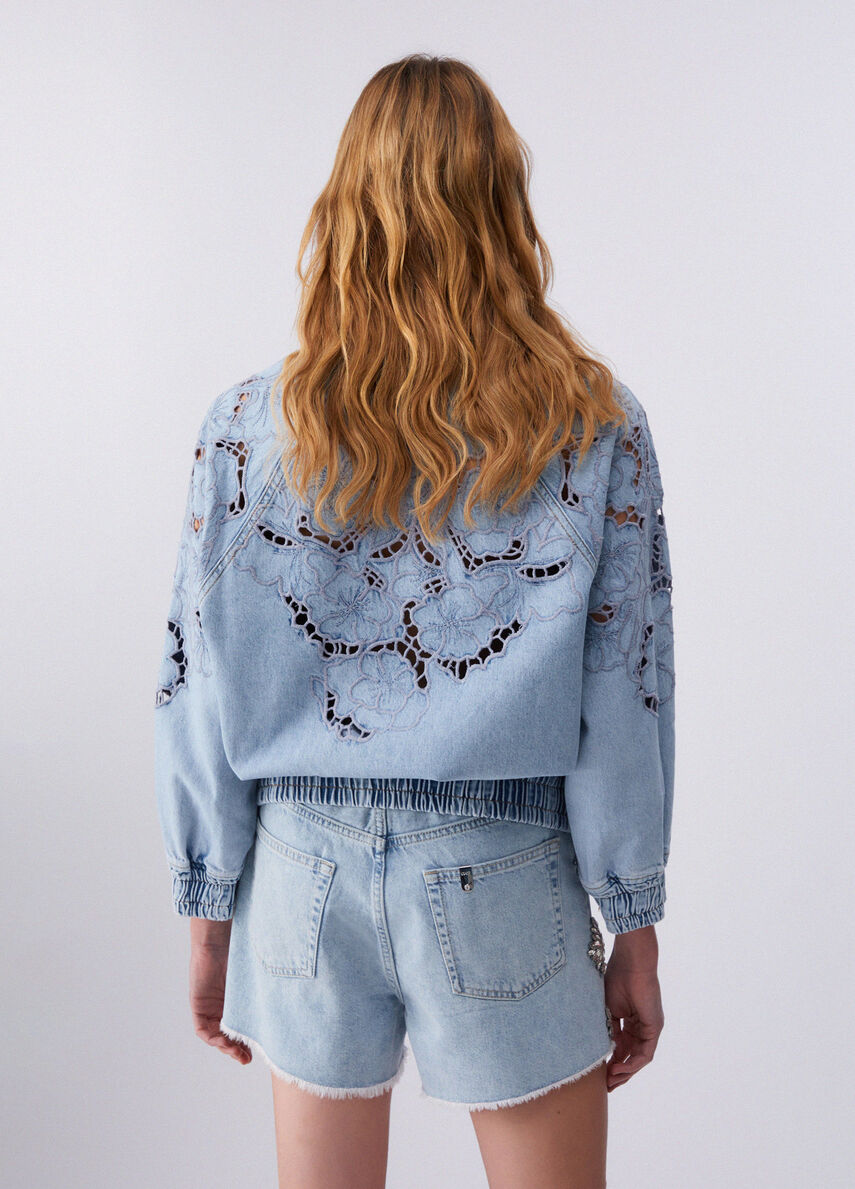 VESTE EN JEAN BRODERIE UA6227 By LIU JO