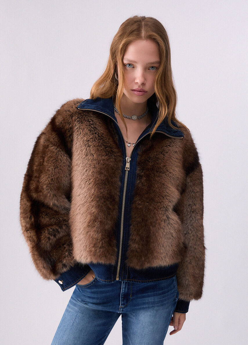 VESTE FOURRURE JEAN UF6153 By LIU JO