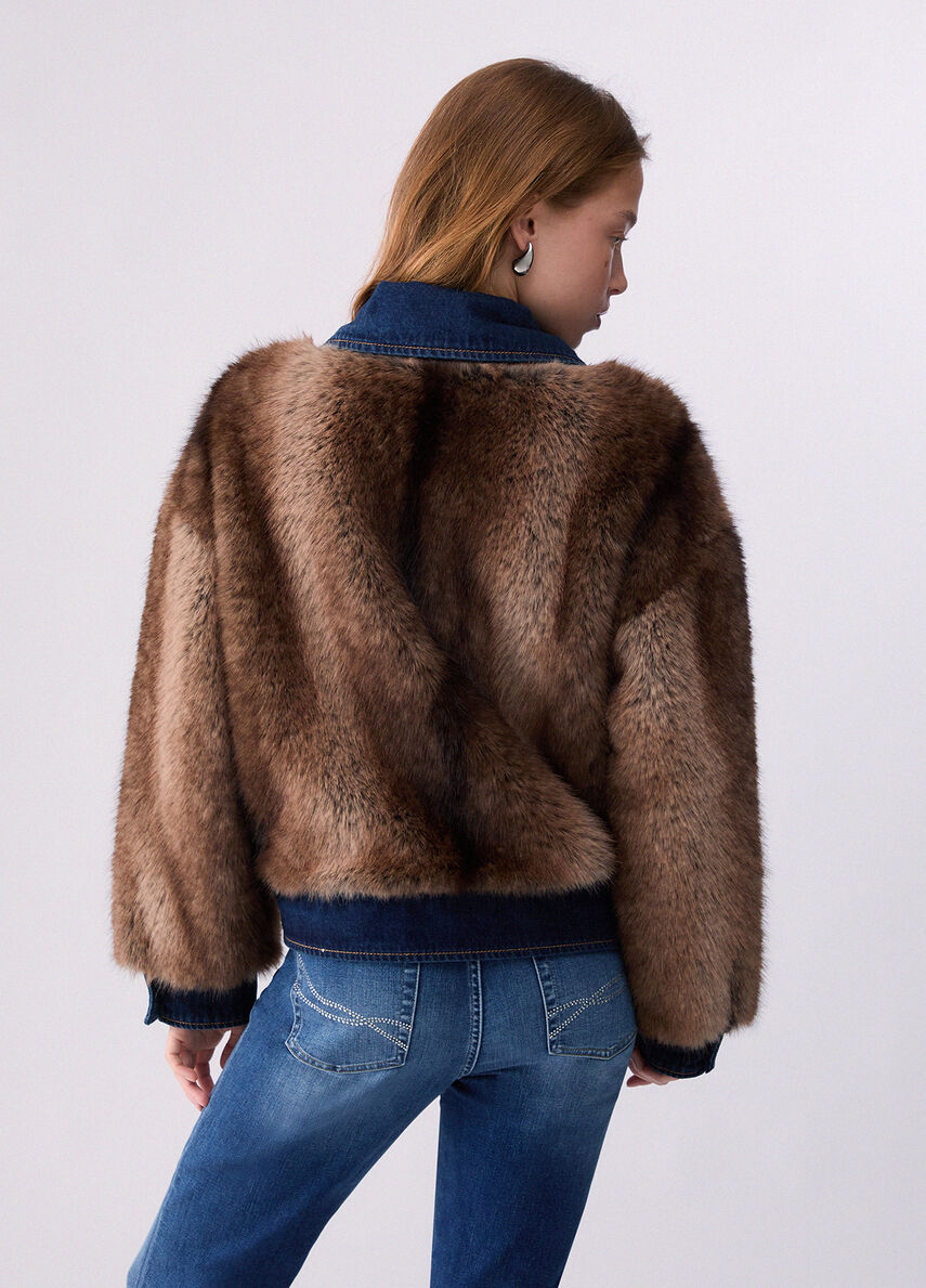VESTE FOURRURE JEAN UF6153 By LIU JO