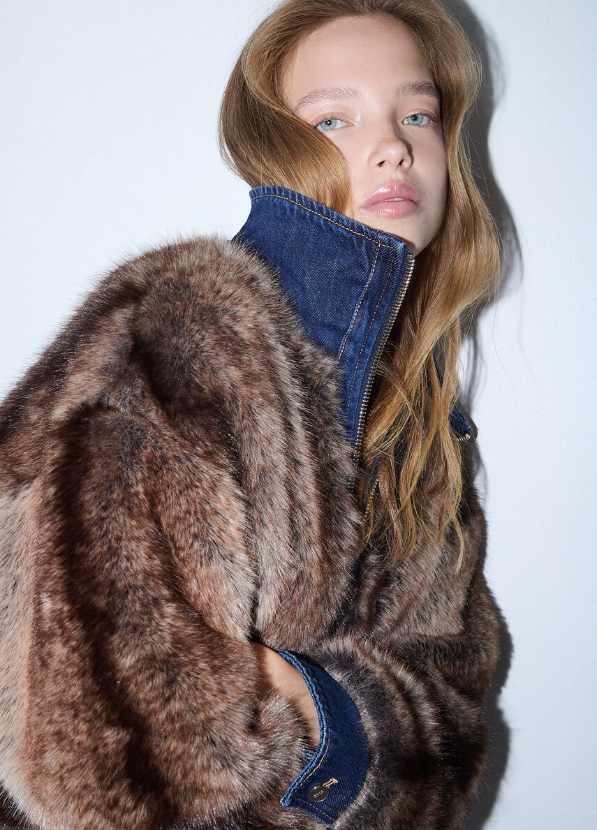VESTE FOURRURE JEAN UF6153 By LIU JO