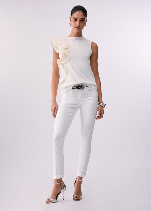 PANTALON EN TOILE WA6255 By LIU JO