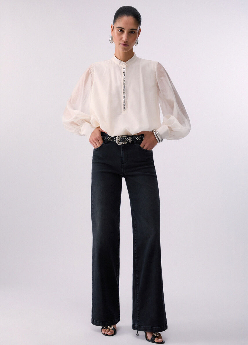 CHEMISE COL MAO WA6379 By LIU JO