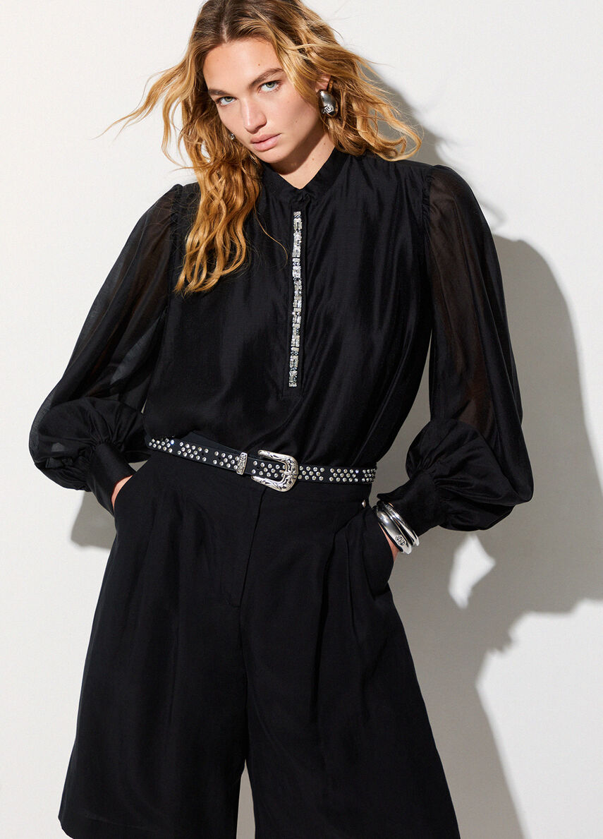 CHEMISE COL MAO WA6379 By LIU JO