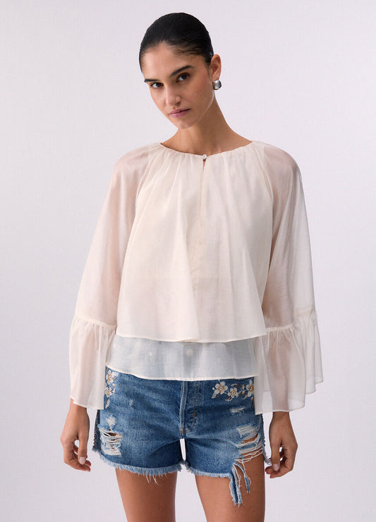 BLOUSE EN VOILE WA6400 By LIU JO