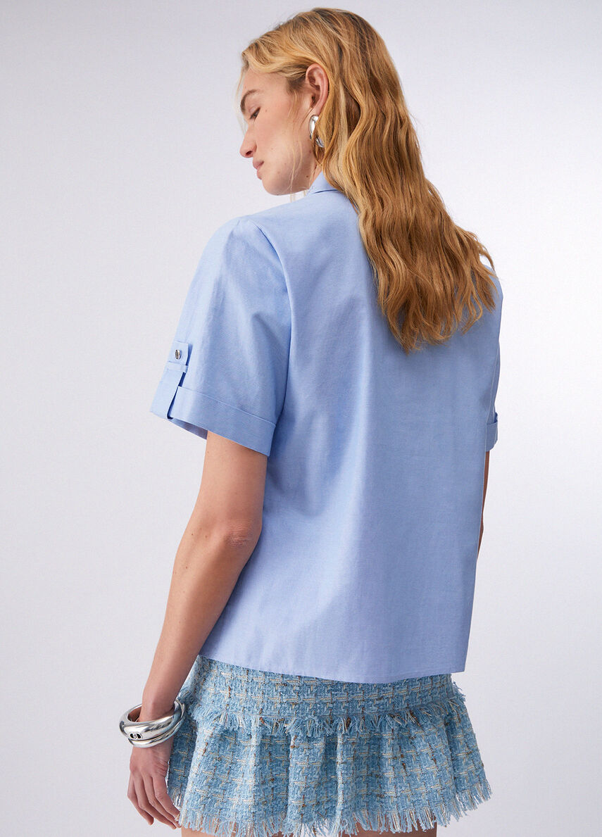 CHEMISE COL STRASS WA6438 By LIU JO