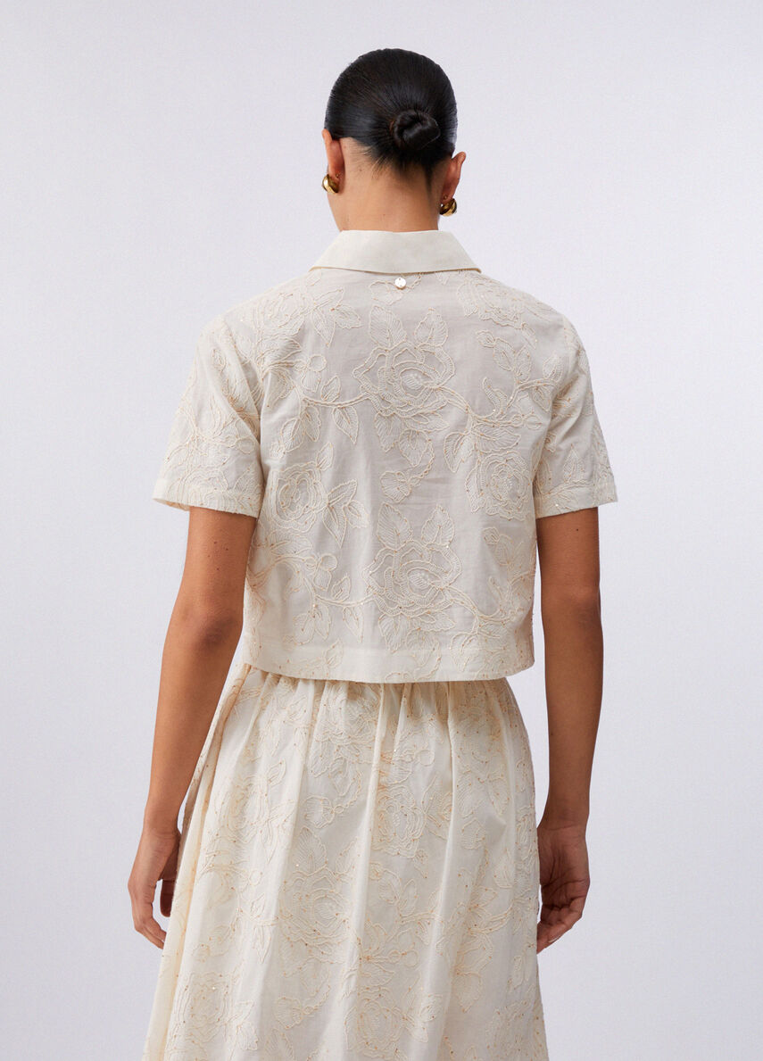 CHEMISE FLEUR BRODE WA6508 By LIU JO