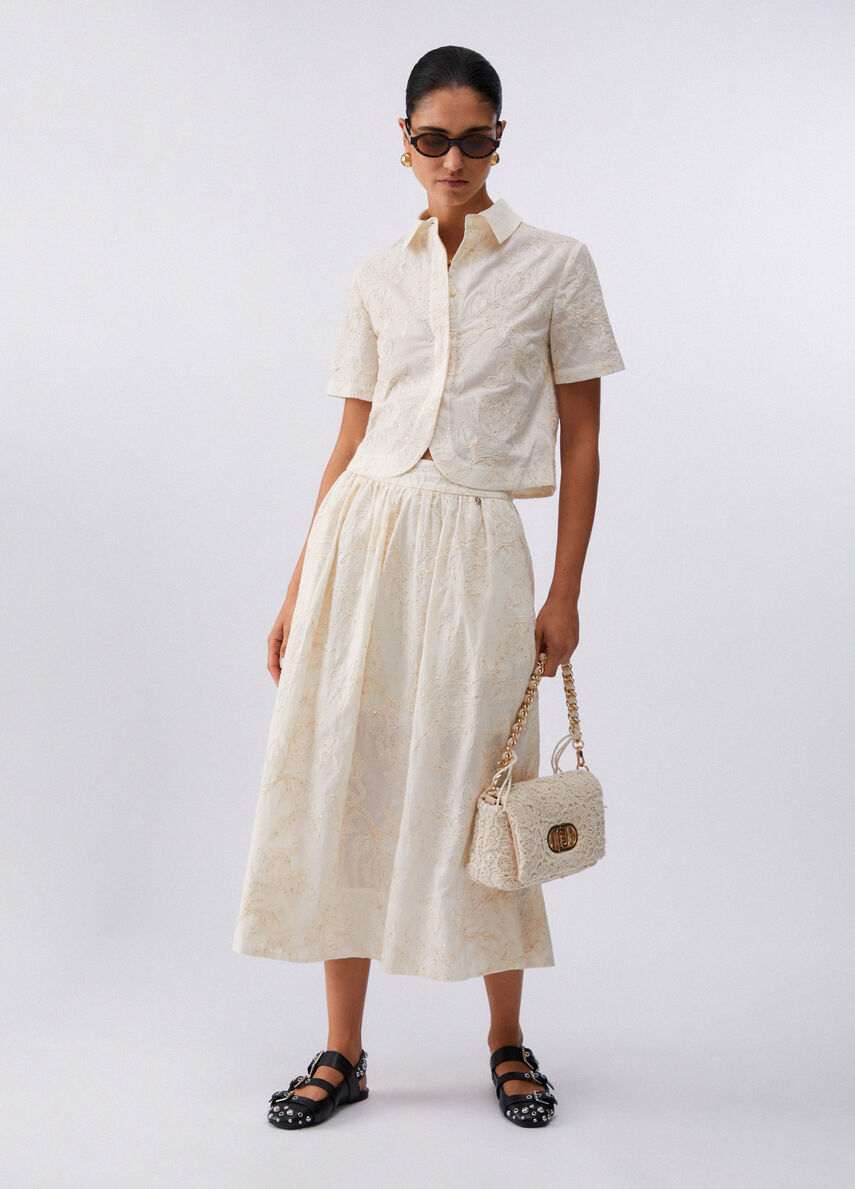 CHEMISE FLEUR BRODE WA6508 By LIU JO