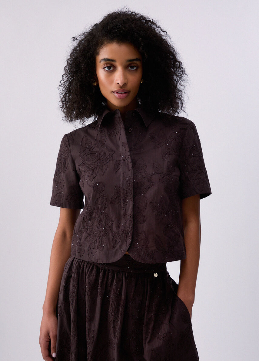 CHEMISE FLEUR BRODE WA6508 By LIU JO