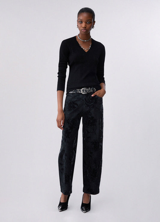 PULL FINE MAILLE STRASS WF6100 By LIU JO