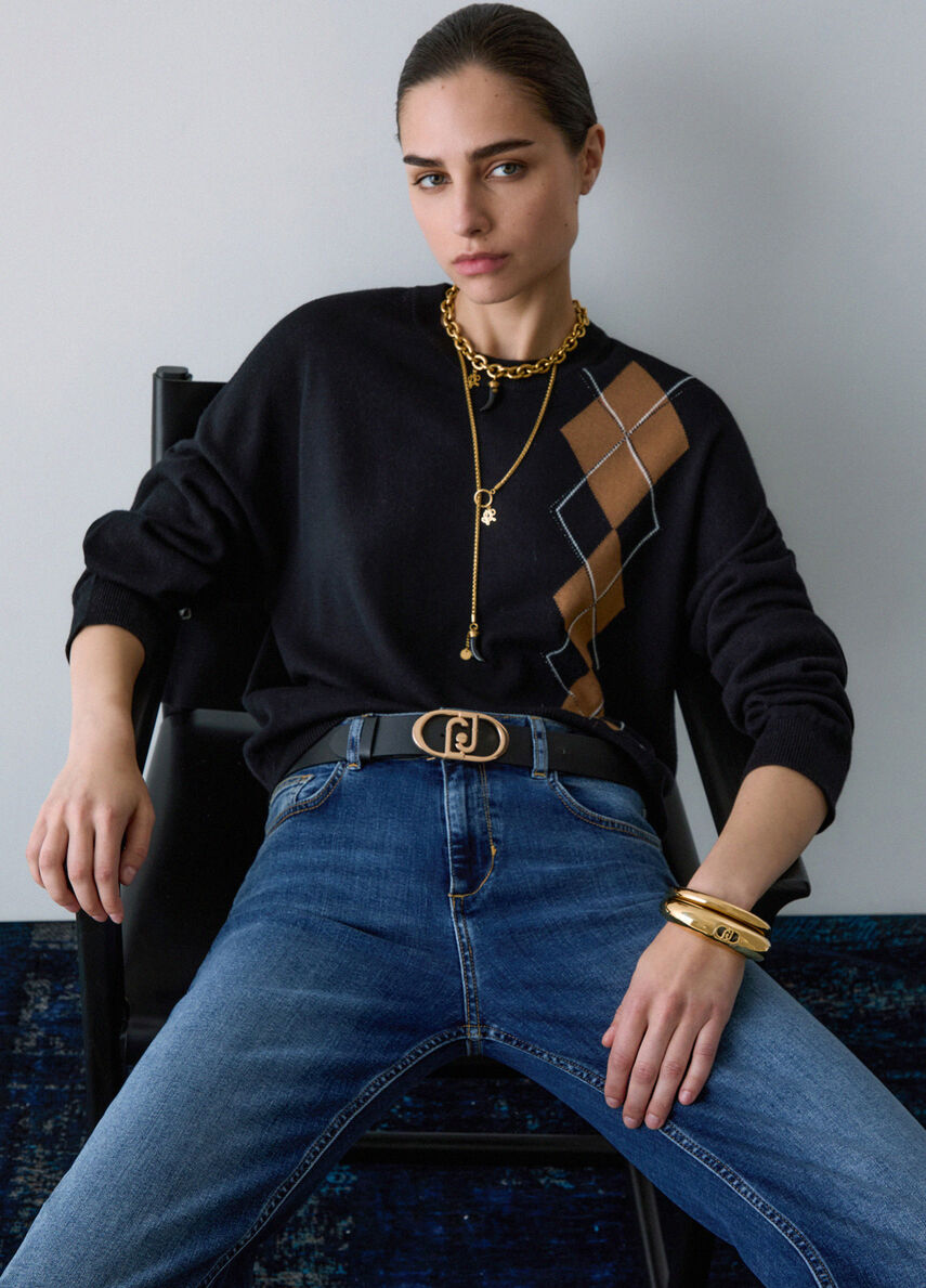 PULL CARREAU WF6231 By LIU JO