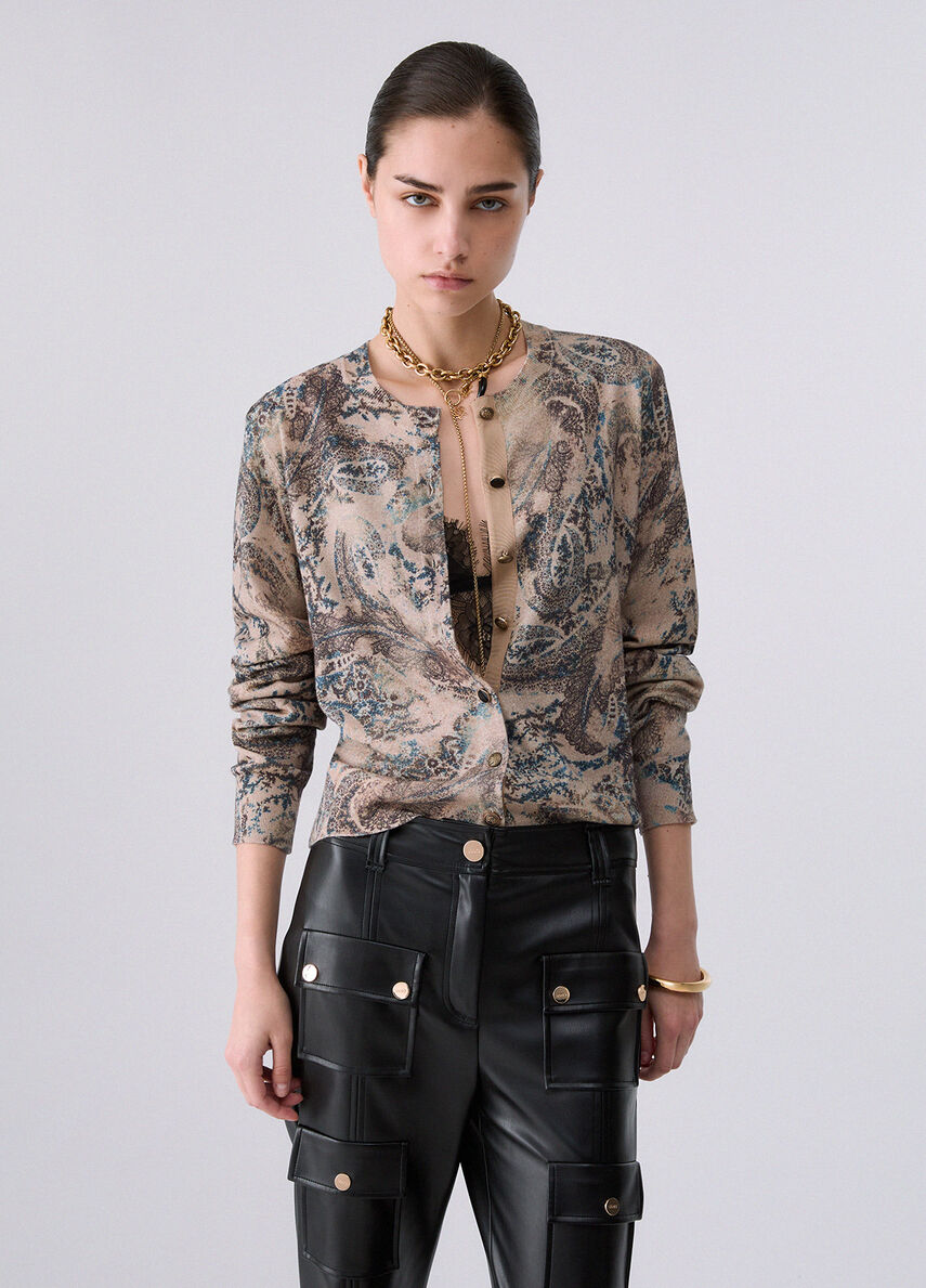 GILET EN MAILLE FINE WF6310 By LIU JO