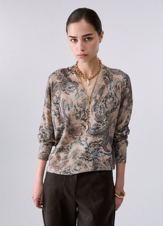 PULL OVERSIZE FINE MAILLE WF6311 By LIU JO