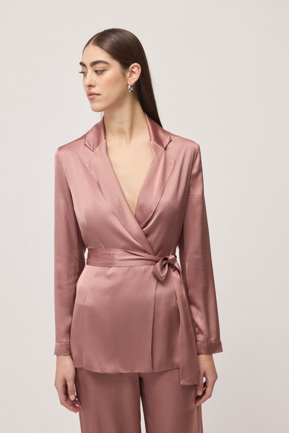 BLAZER FLUIDE CEINTURE DG6206 By OTTOD AME