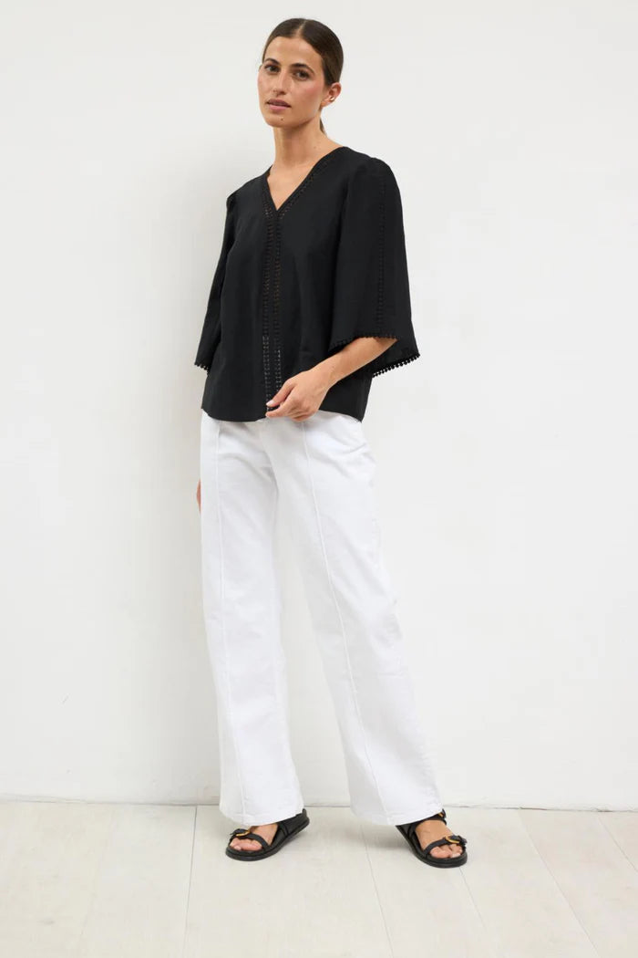 BLOUSE AJOUREE CENTRALE GIANNA By TINTA