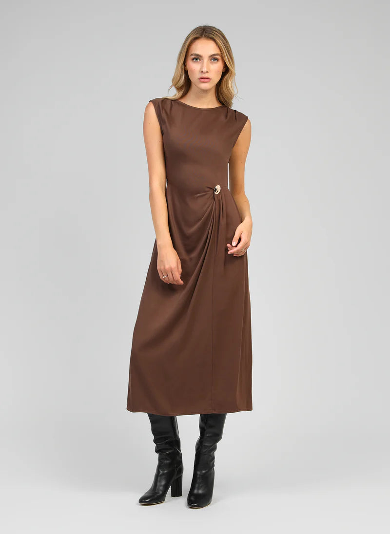 ROBE PLISSEE BOUTON MALEONY By ANGE