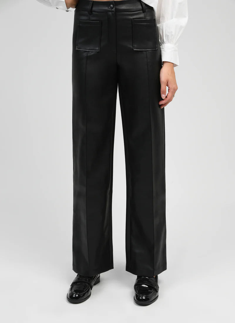 PANTALON DROIT SIMILI PALOE By ANGE