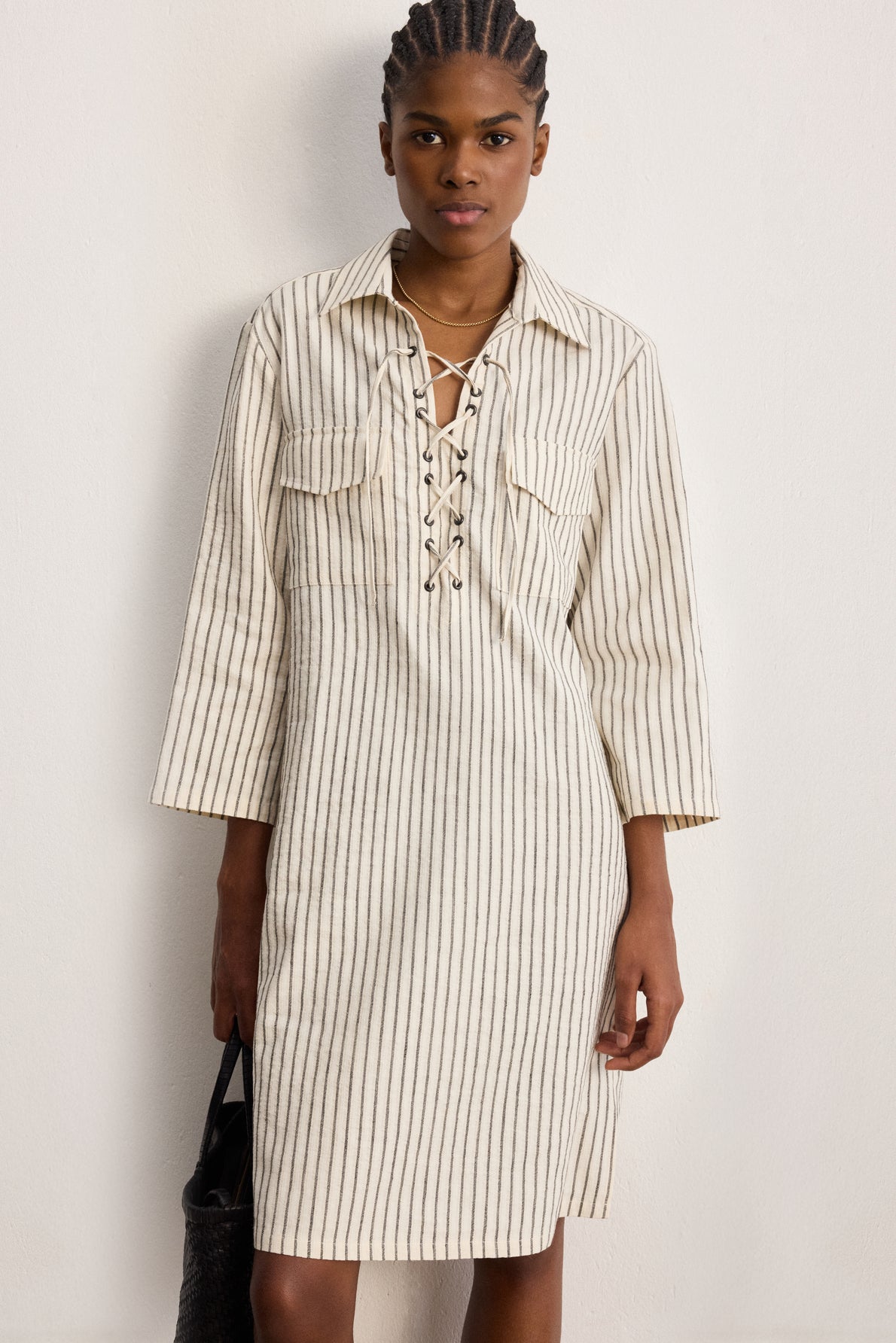 ROBE RAYURE COTON ALYA By PABLO