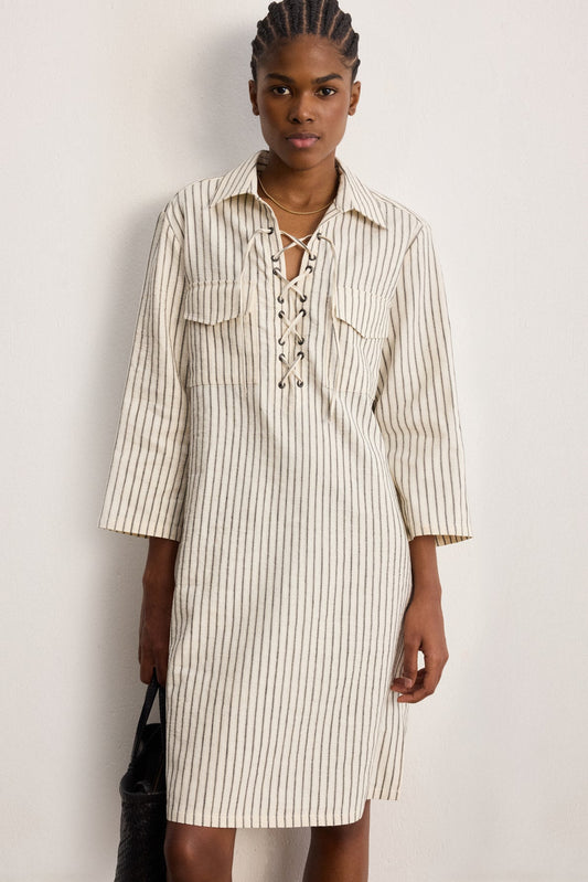 ROBE RAYURE COTON ALYA By PABLO