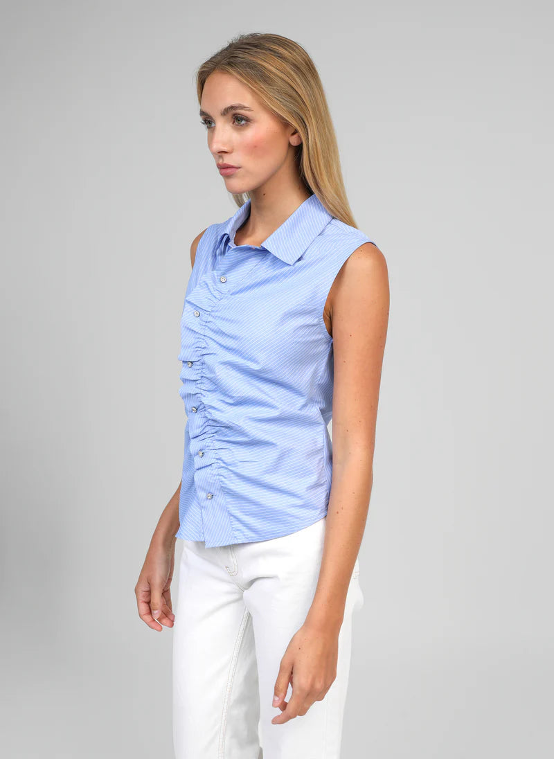 CHEMISE RAYEE FACON JABOT SELYAN By ANGE