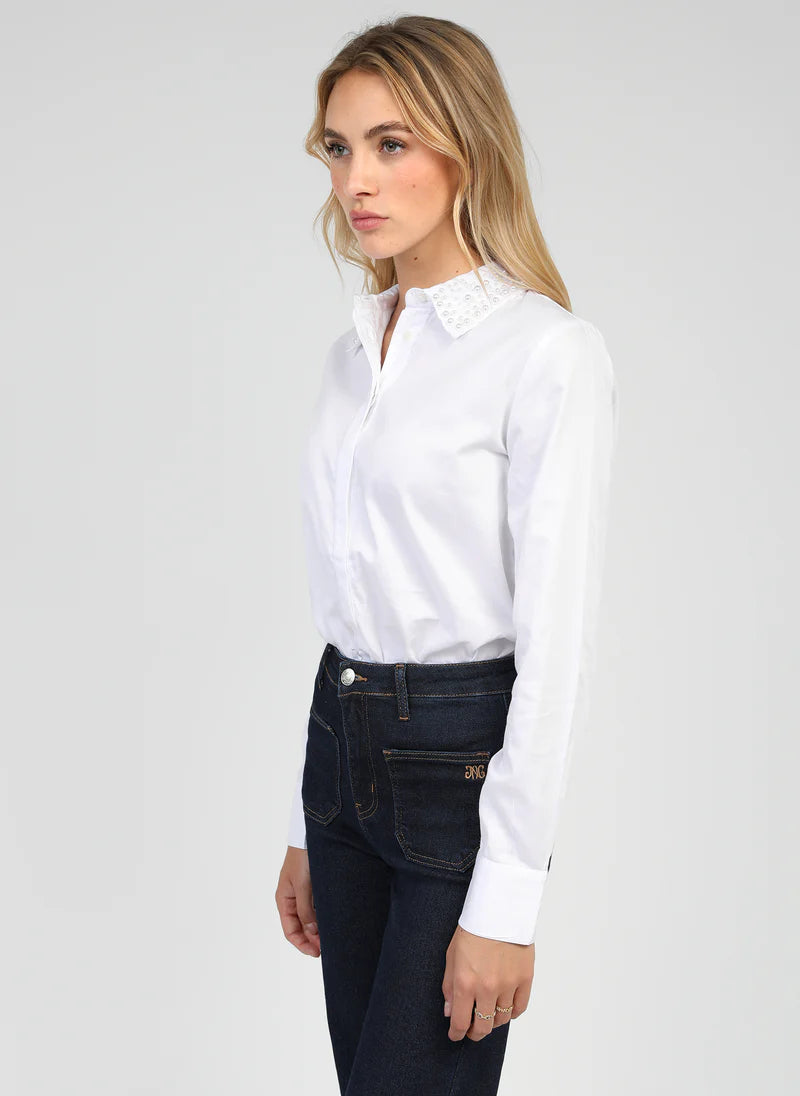 CHEMISE COL PERLE SIPERLA By ANGE