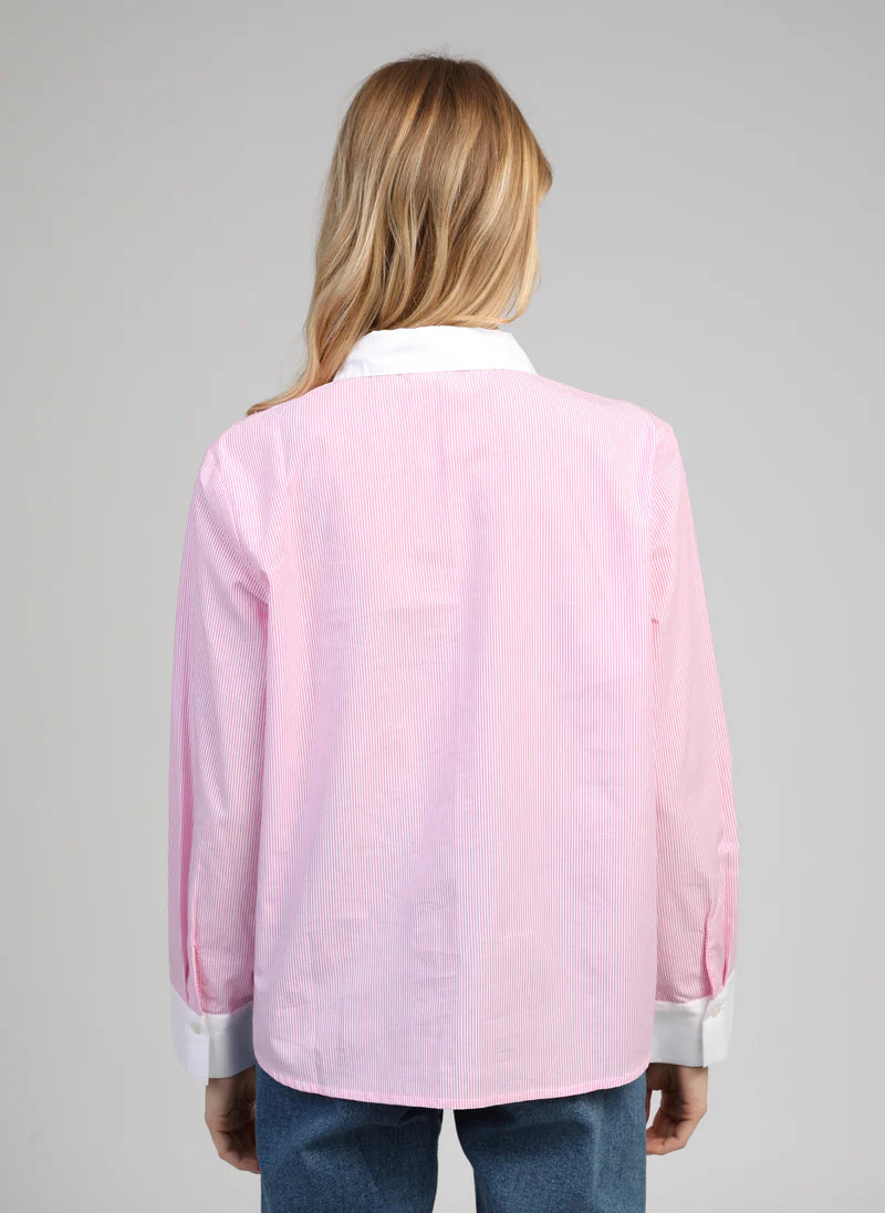 CHEMISE GROS BOUTON COL BLANC SYLANA By ANGE