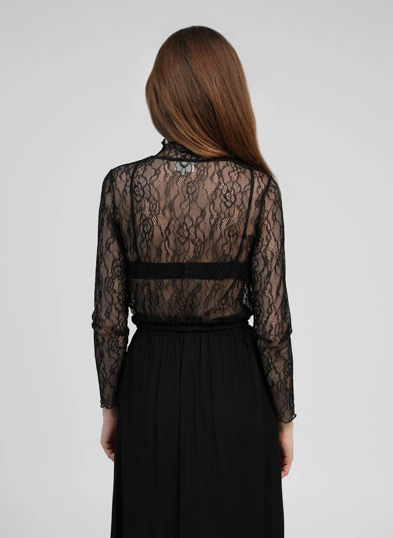 TOP MANCHE DENTELLE ALIBELY By ANGE